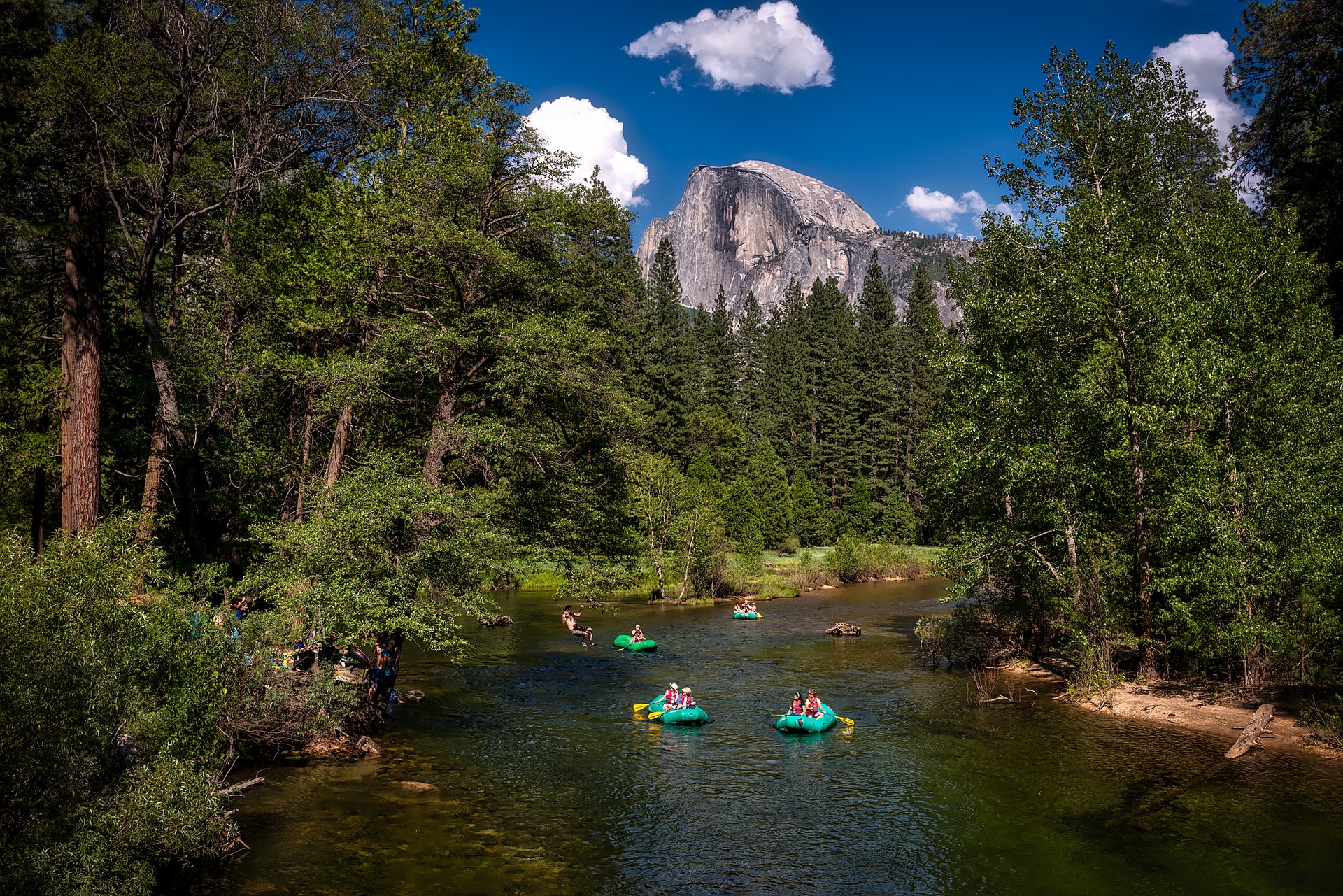canoë au yosemite