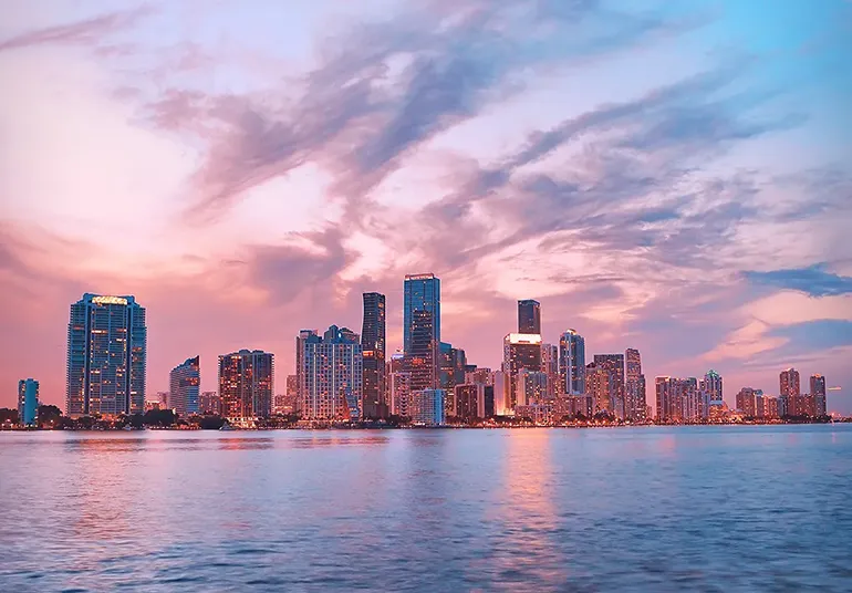 345sunset miami skyline